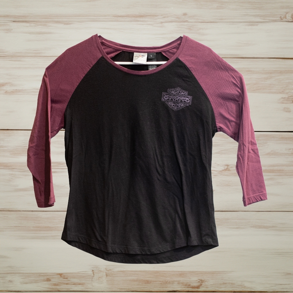 Harley Davidson Baseball T-Shirt